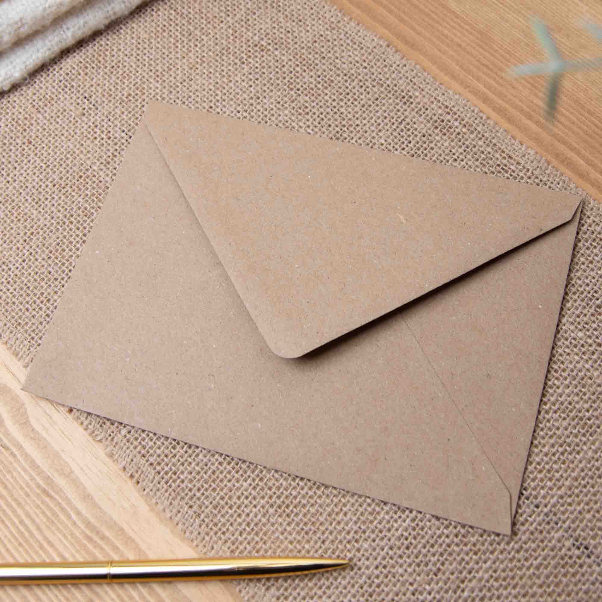 Recycled kraft envelope for Sprinkled with Magic keepsake cards
