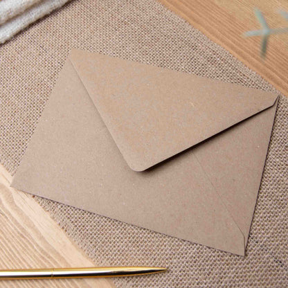 Recycled kraft envelope for Sprinkled with Magic keepsake cards