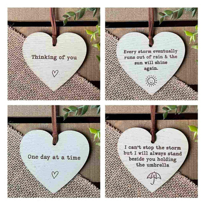 64 Wooden Hanging Decoration Message Heart Starter Pack